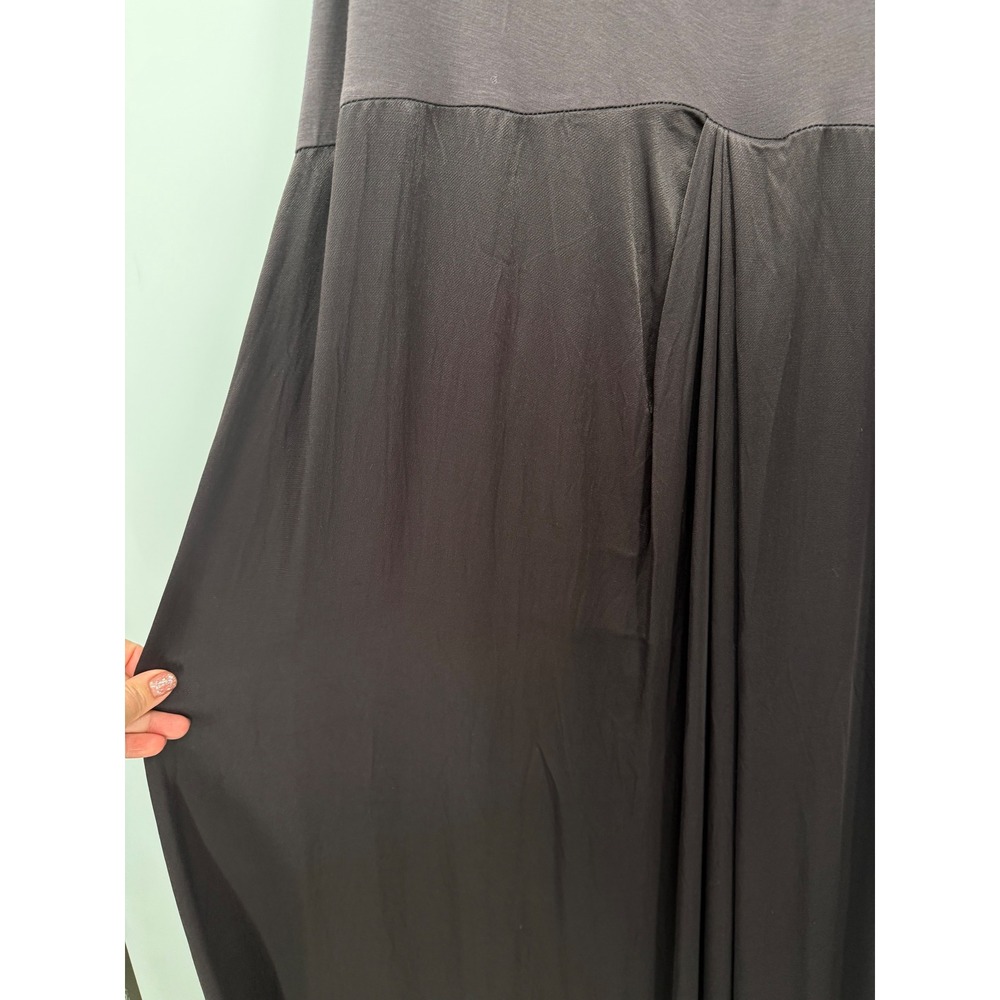 Anthropologie Medium Maxi Dress Womens Brown‎ Mixed Media High-Low Sleeveless - Picture 5 of 10